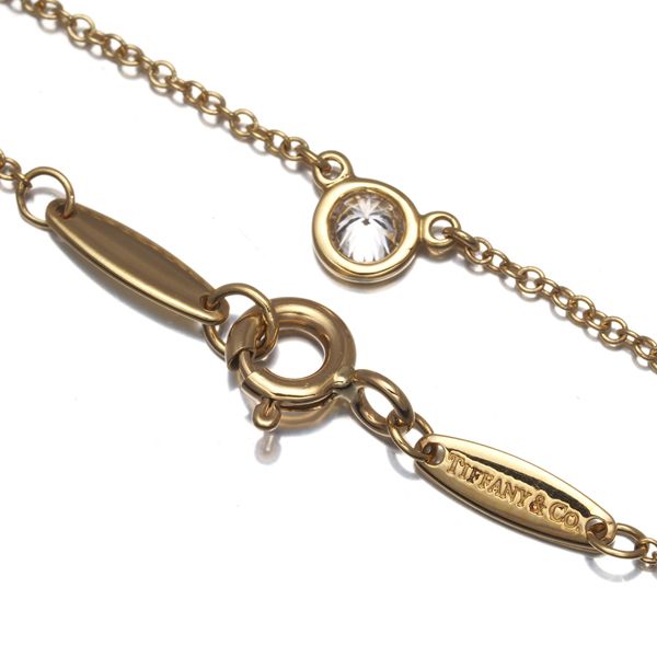美品　ティファニー　0.12カラット　ダイヤモンド ネックレス　バイザヤード 美品 TIFFANY ティファニー バイザヤード ダイヤモンド