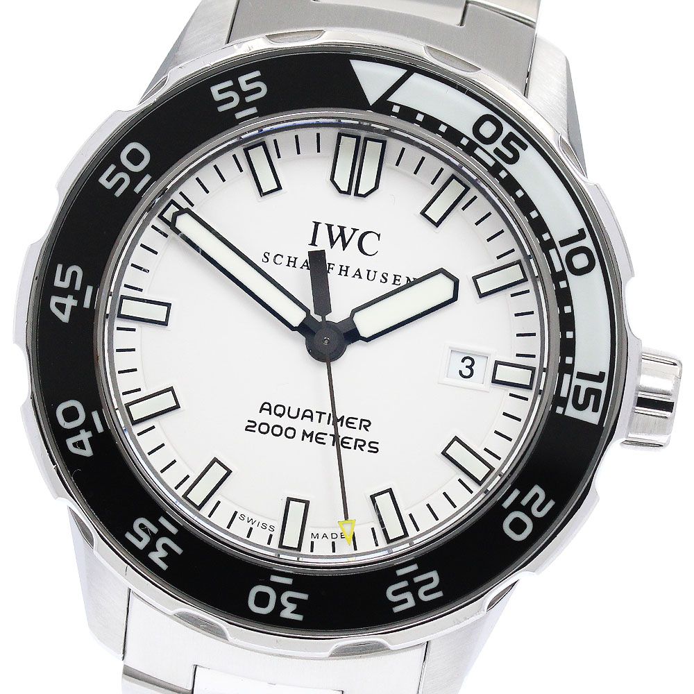 定番のお歳暮&冬ギフトの商品をすべ IWC IWC SCHAFFHAUSEN IW356805 アクアタイマー デイト 自動巻き アクアタイマー