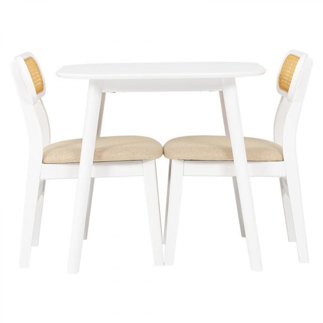 萩原 Hagihara ダイニング３点セット ホワイト BT-8627WH54WH3S 新生活 一人暮らし デザイン おしゃれ インテリア 家具