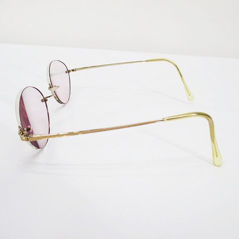 白山眼鏡 ハクセンメガネ ツーポイント 度入り 老眼 レンズピンク ゴールド系 アイウェア 服飾小物 - メルカリ