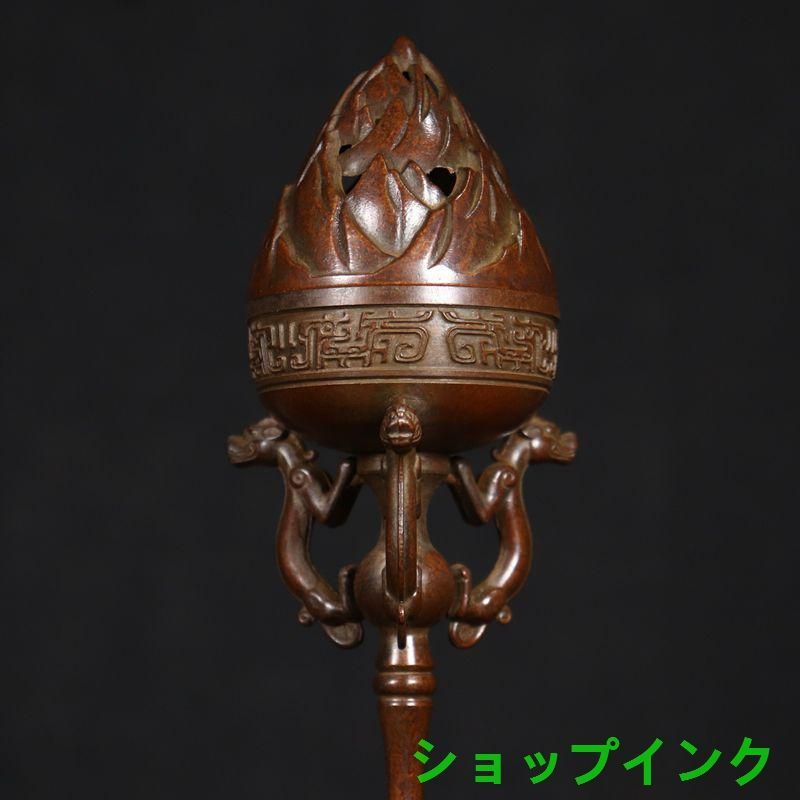 銅製 香炉 龍鳳博山香り炉 檀香炉 茶道具 香道具 装飾品 工芸品 置物 銅製 香炉 龍鳳博山香り炉 檀香炉 茶道具 香道具 装飾品 工芸品