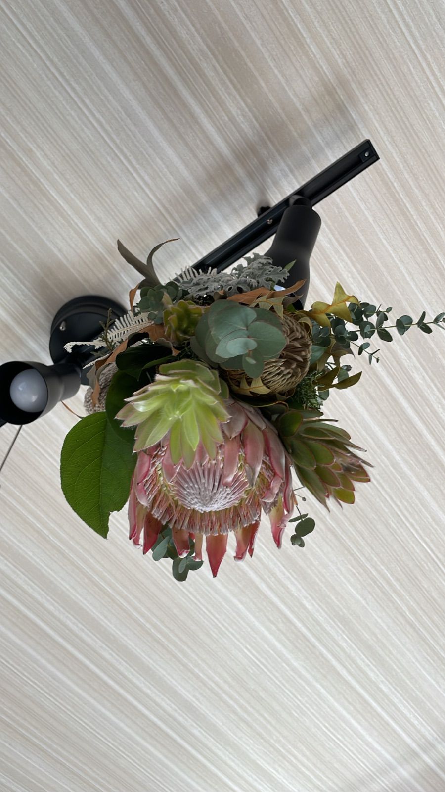 ＊キングプロテア 吊り下げスワッグ  ネイティブフラワー スワッグ＊ キングプロテア 吊り下げスワッグ ネイティブフラワー スワッグ＊