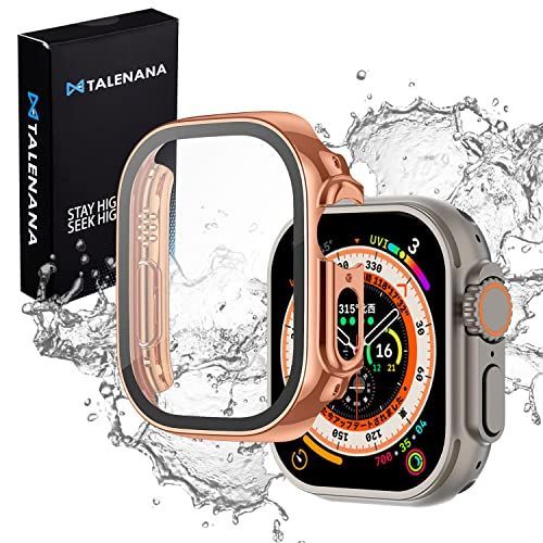 49mm_ローズゴールド TALENANA for Apple Watch Ultra 2Apple Watch Ultra 防水ケース 49mmアップルウォッチ 用 保護ケース 強化ガラスフィルム Apple Watch Ultra 2Apple Watch