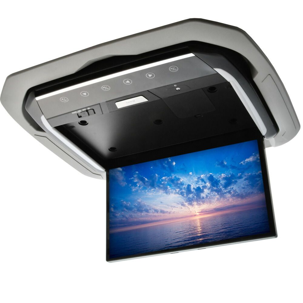 AGH|GGH|AYH30系 アルファード ムーンルーフ付|無両対応 フリップダウンモニター ＋ 取付キット 化粧パネルグレー 13.3インチ 日本語説明書付