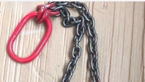  運搬作業用に チェーンスリング スリングフックタイプ G 80マンガン鋼製 使用荷重2 t 2本吊りセット ェーン径6 mm 長さ0.5ｍ 建築資材 材料 資材