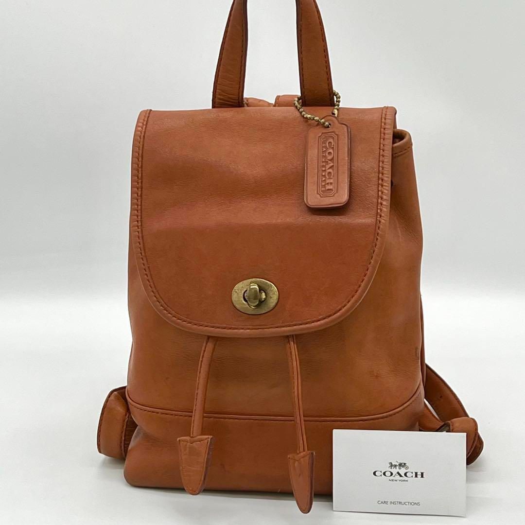 良品】OLD COACH リュックサック ミニリュック ヴィンテージ 茶色