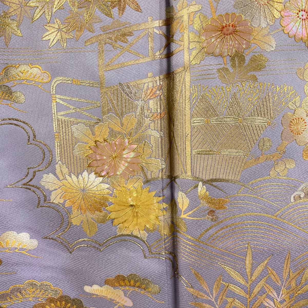 新品 さが美 金彩友禅 和田光正 落款 瓢箪 着物 仕付け糸付 訪問着