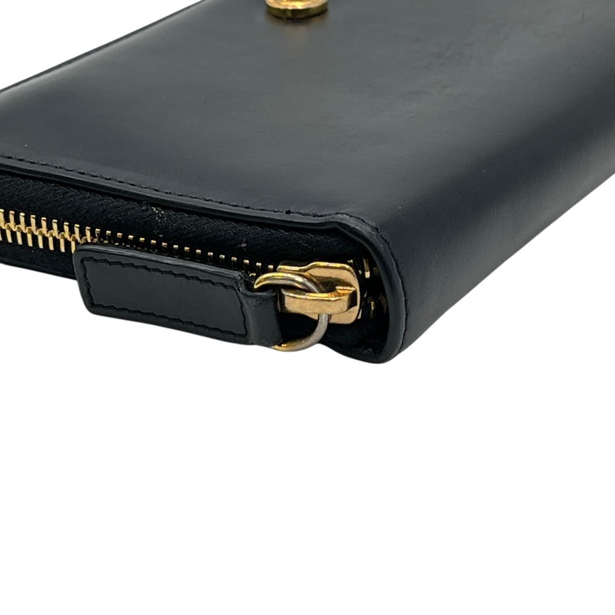 ♪2937 VERSACE ヴェルサーチ メデューサ ラウンドジップ 長財布