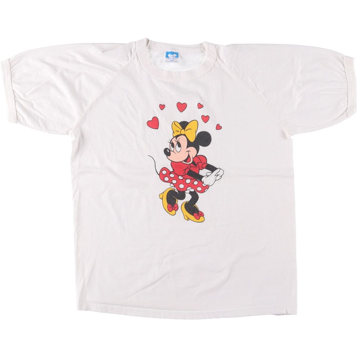古着 80年代 ディズニー DISNEY MINNIE MOUSE ミニーマウス キャラクタープリントTシャツ レディースL相当 ヴィンテージ|eaa548477