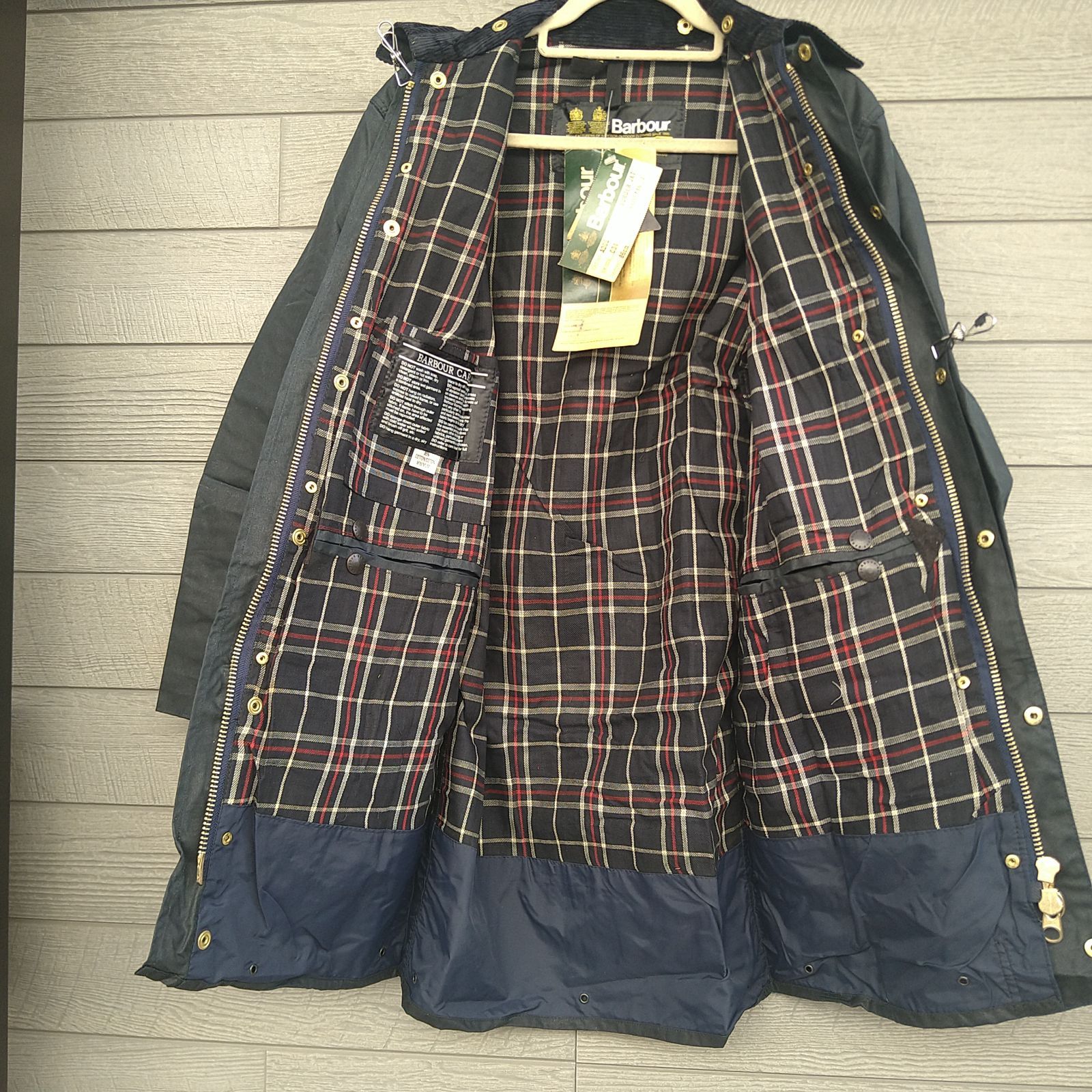 希少品】 Barbour BORDER バブアー ボーダー 1986年製 80s C34 86CM