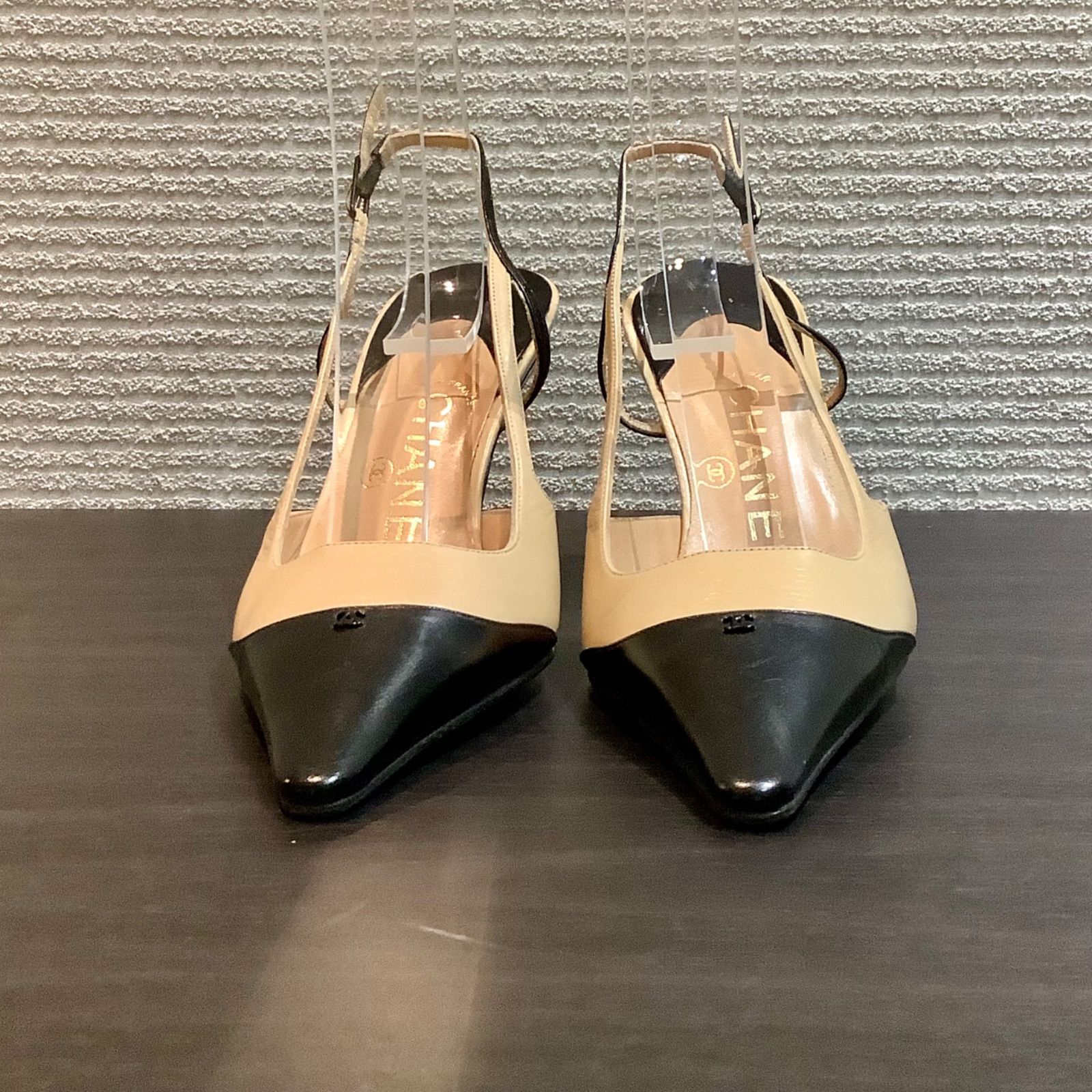 CHANEL - CHANEL シャネル ポインテッドトゥパンプス ココマーク