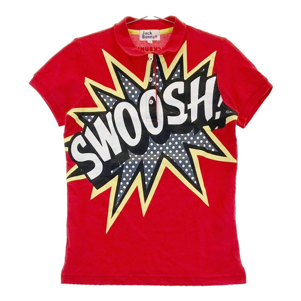 サイズ：1 JACK BUNNY ジャックバニー  半袖ポロシャツ  レッド系 [240101344869]# ゴルフウェア レディース ストスト