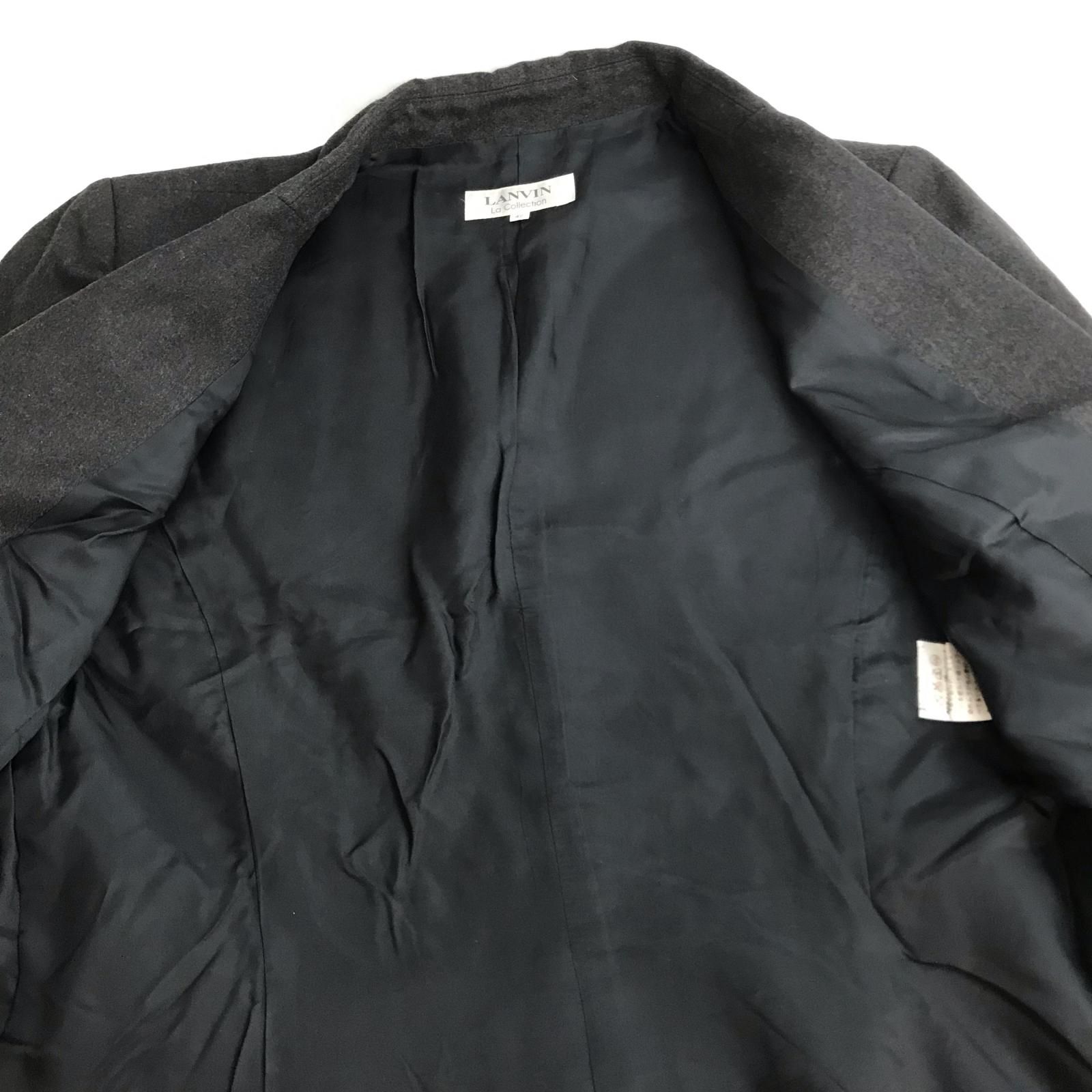美品/日本製☆ LANVIN/ランバン☆カシミヤウール/秋冬パンツスーツ 