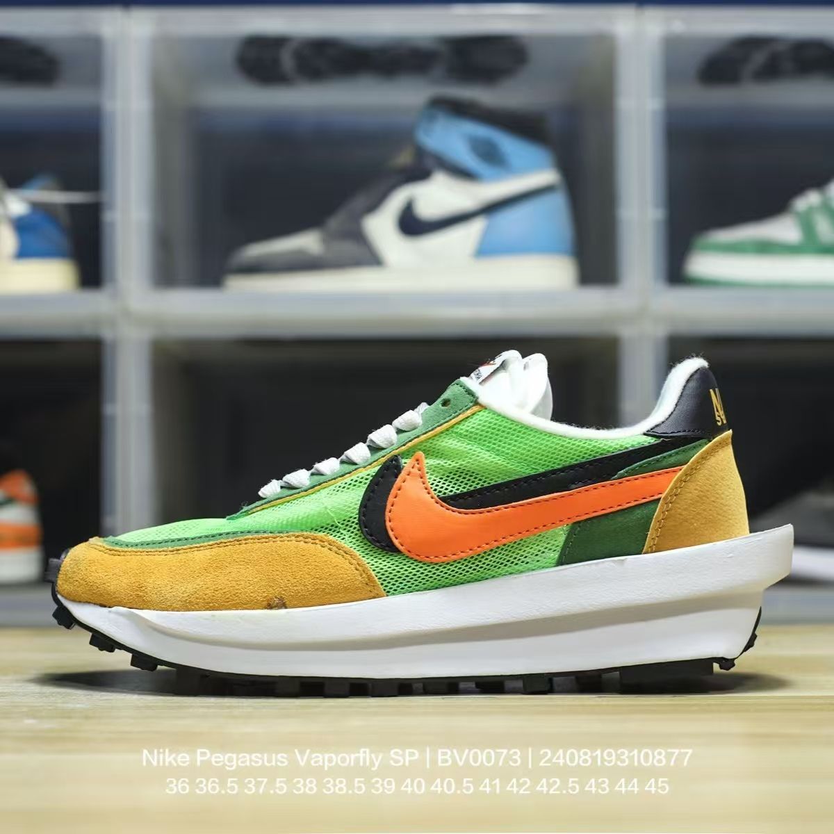 本日の特別価格ナイキ NIKE LD WAFFLE x SACAIグリーンガスト スニーカー - メルカリ