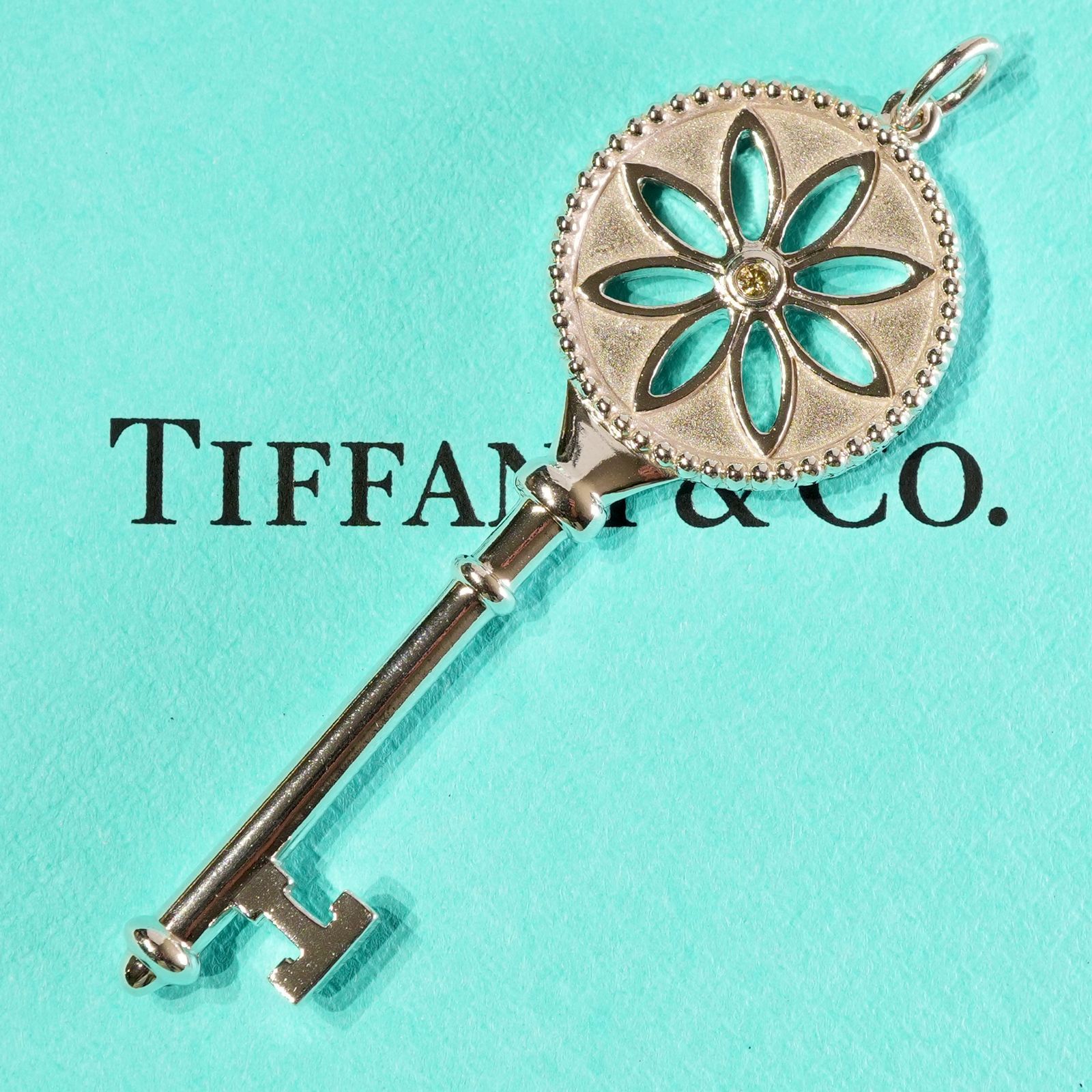 ティファニー キーペンダント ラージ トップ 極美 ネックレス