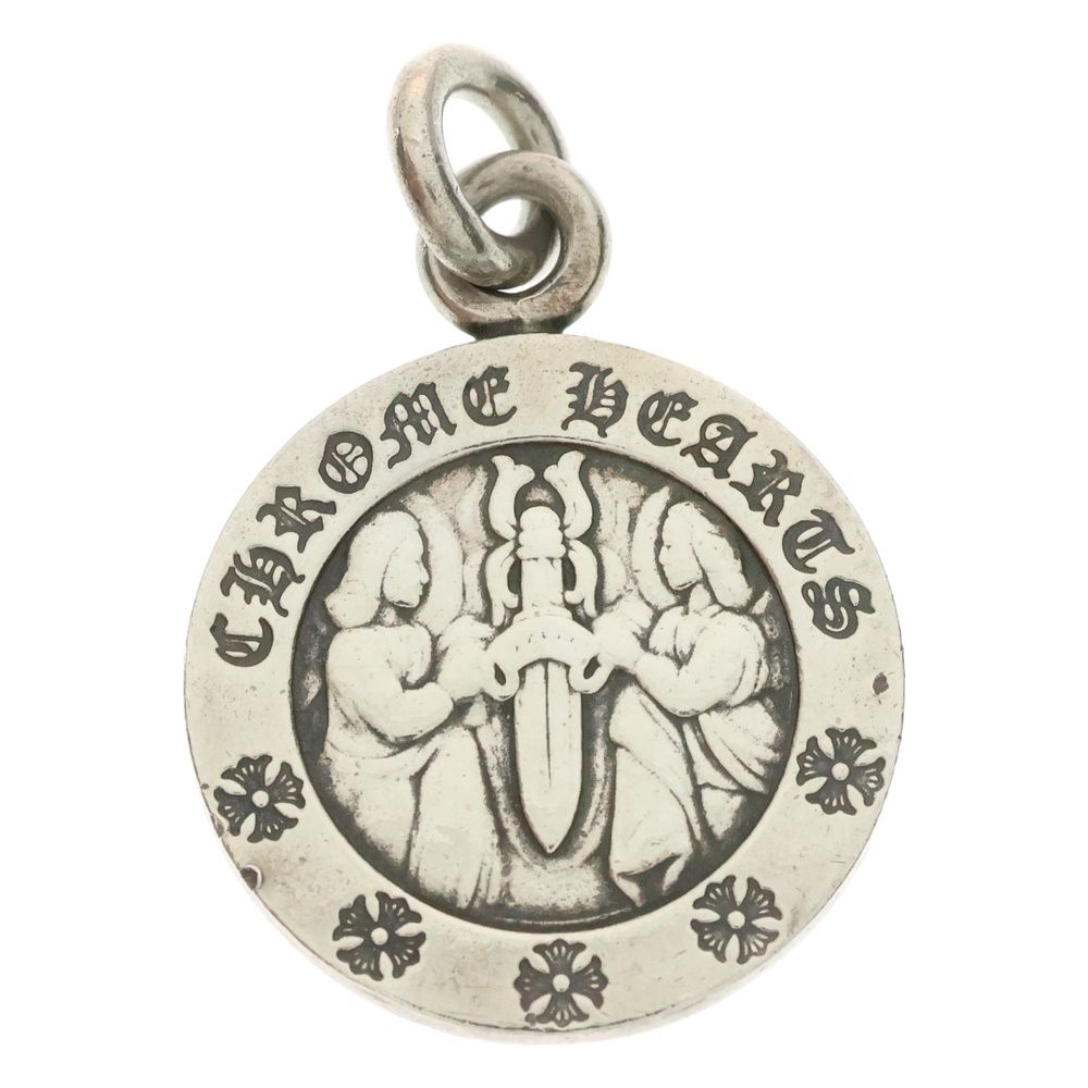 CHROME HEARTS クロムハーツ CHRM ANGL MDL V2 エンジェルメダルチャーム ペンダントトップ シルバーBCA229
