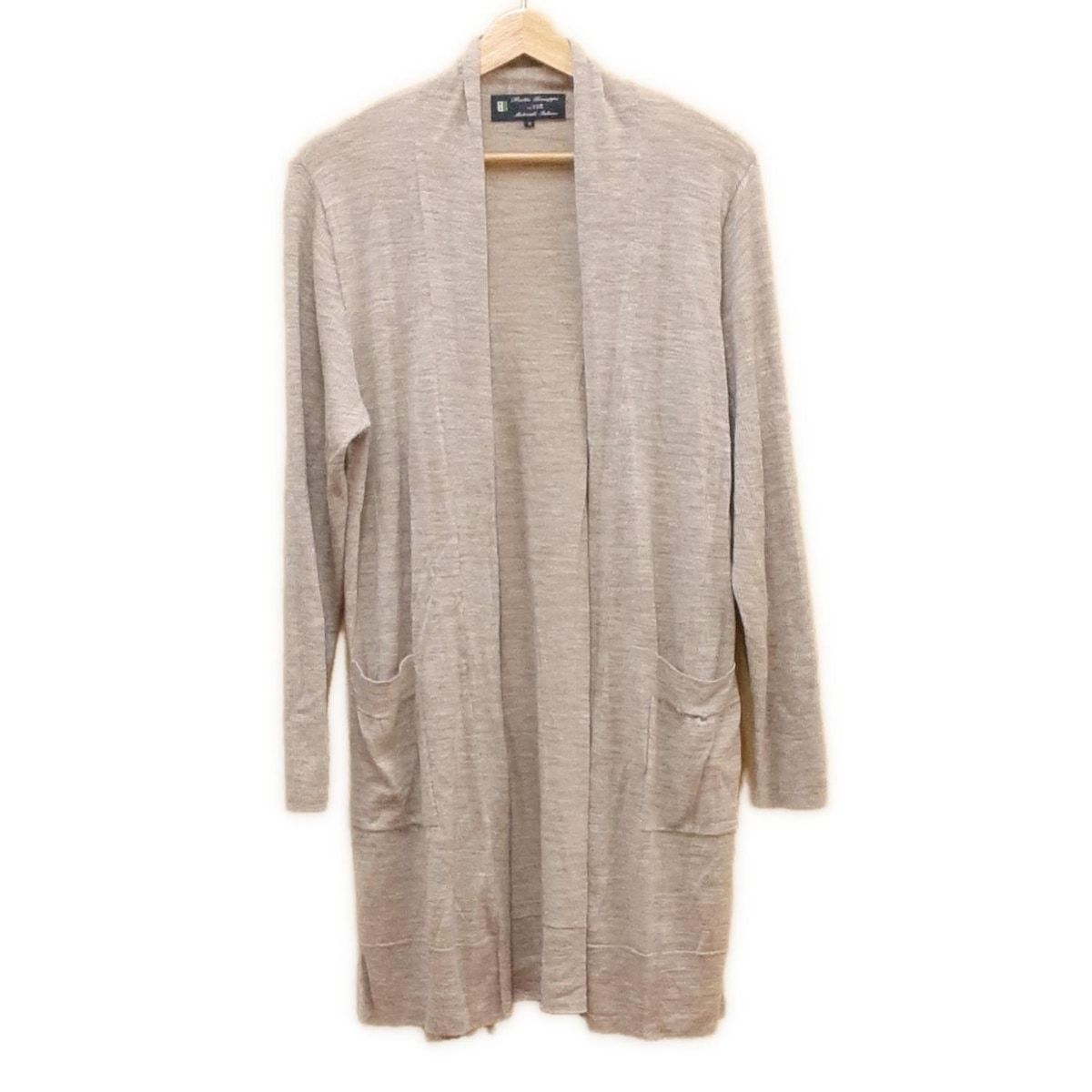 【新品】23区 ロング カーディガン/38/定価12,000円＋税 23区 ウール100％ ロングカーディガン ブラック サイズ38*ED1044