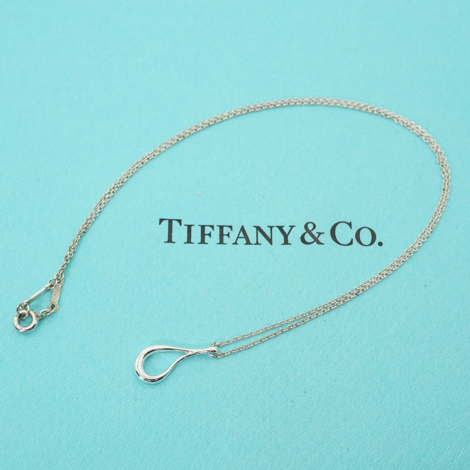 【美品】Tiffany ティファニー オープンティアドロップ シルバー925 オープンティアドロップネックレス シルバー ヴィンテージ