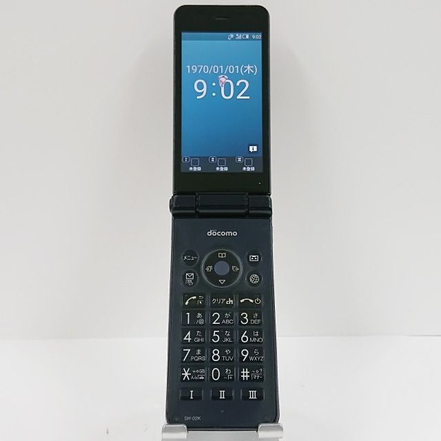 AQUOS ケータイ SH-02K ドコモ ブラック 送料無料 本体 c08498