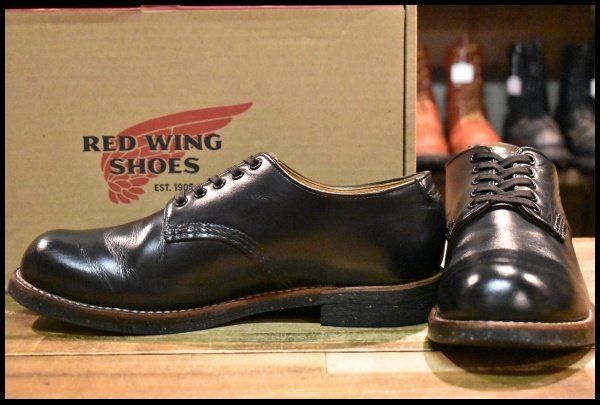 7.5D 18年 レッドウィング 8054 フォアマン オックスフォード ブラッククローム 短靴 ローカット ブーツ redwing HOPESMORE FI380