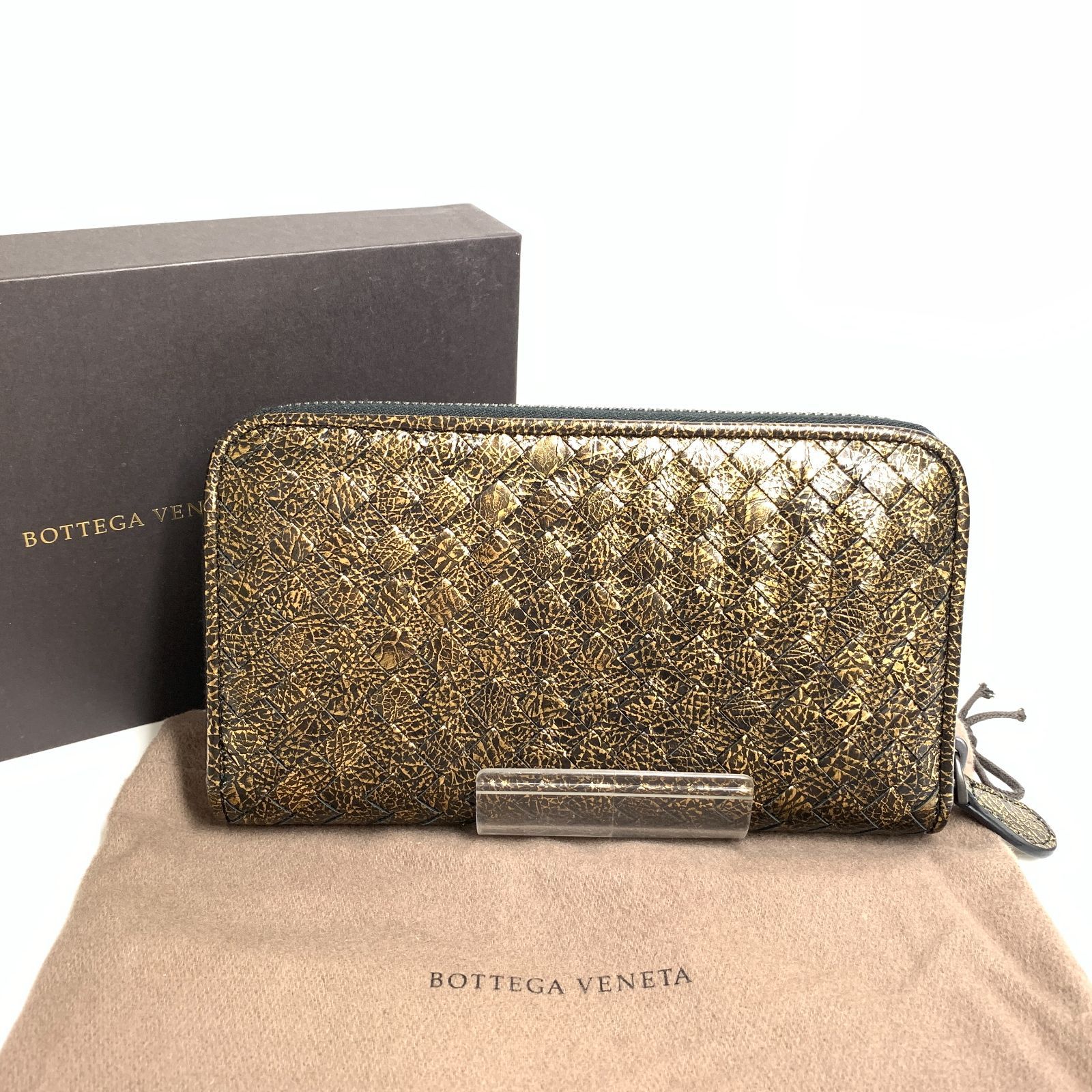 f001 B 希少!! 未使用 ボッテガヴェネタ BOTTEGA VENETA 長財布