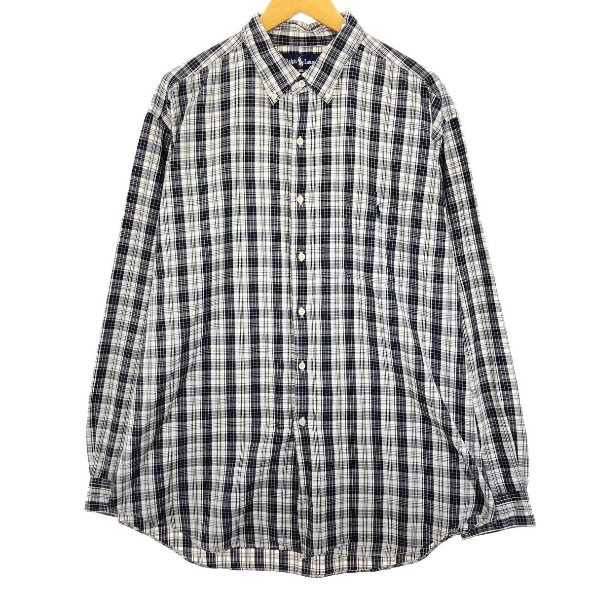 古着 ラルフローレン Ralph Lauren 長袖 ボタンダウンチェックシャツ メンズXL /eaa448223 【中古】/eaa448223