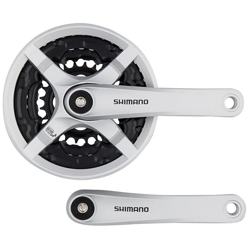 シマノ(SHIMANO) フロントチェーンホイール(MTB) FC-TY501-S 42×34×24T 170mm 8S/7S/6S チェーンガード付 ・対応BB 四角軸 122.5mm(D-NL) シルバー EFCTY501C244CSB 0