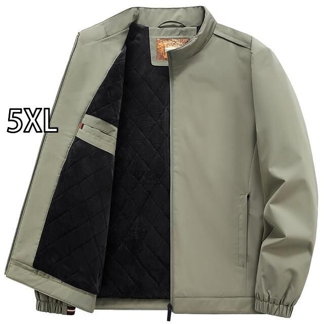 [5XL]秋冬 コーデ メンズ 服 シンプル ファッション オシャレ 大人 かっこいい 大きいサイズ ストリート 紳士服 スタンドカラー フリース ジャケット キルティング ビジネス カジュアル コットン コート 無地 アウトドア 厚手