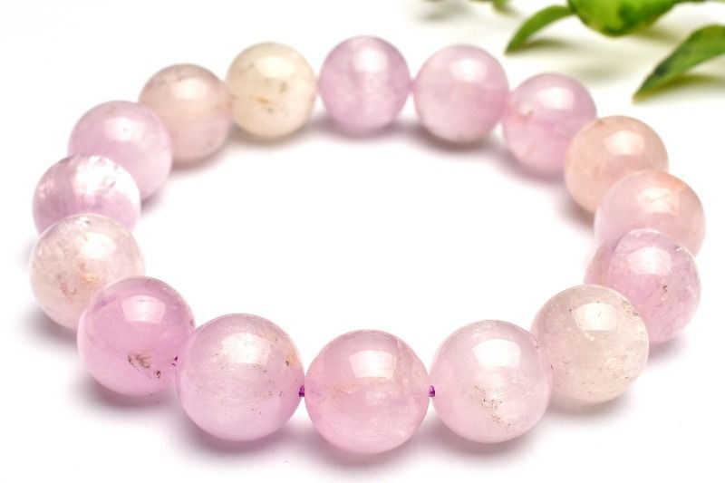 1点物】キャッツアイ効果 クンツァイト 13mm ブレスレット