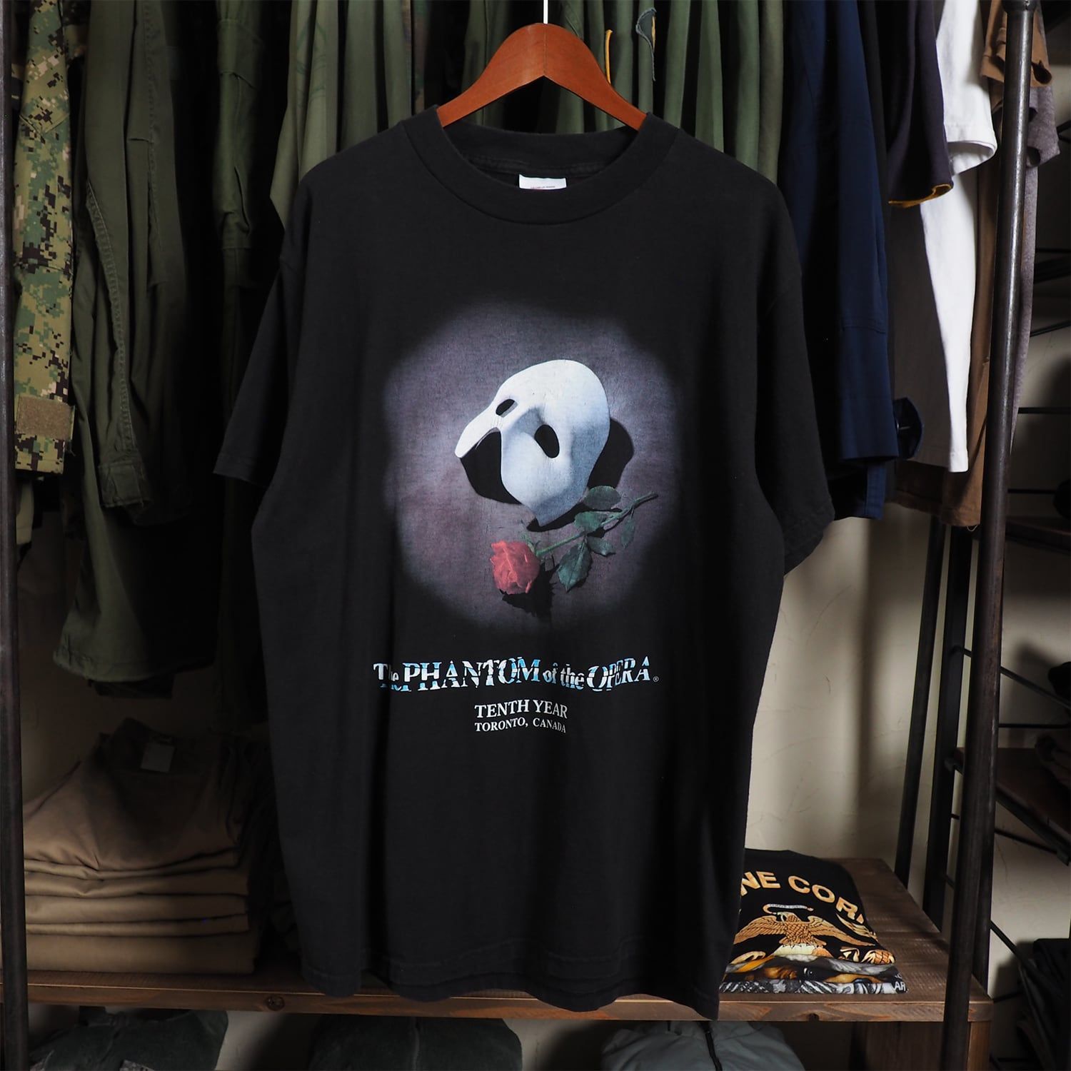 オペラ座の怪人 ヴィンテージ Tシャツ TULTEX Tシャツ L オペラ座の怪人 ヴィンテージ Tシャツ TULTEX Tシャツ L(90s