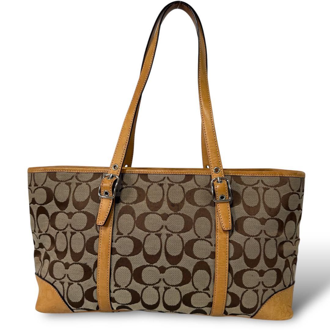 美品】COACH コーチ 6335 トートバッグ ショルダー 肩掛け かばん 鞄 