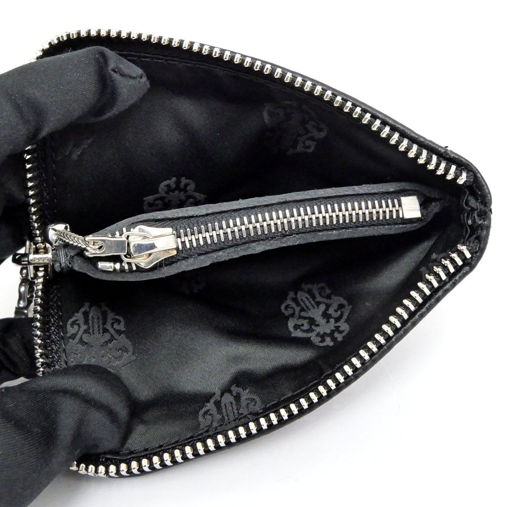 CHROME HEARTS コインケース ラウンド ジップ ブラック CHROME HEARTS クロムハーツ ラウンドファスナー コインケース