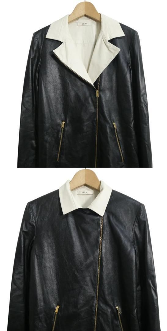 CELINE セリーヌ サイズ36 フィービー期 羊革 ラムレザー バイカラー