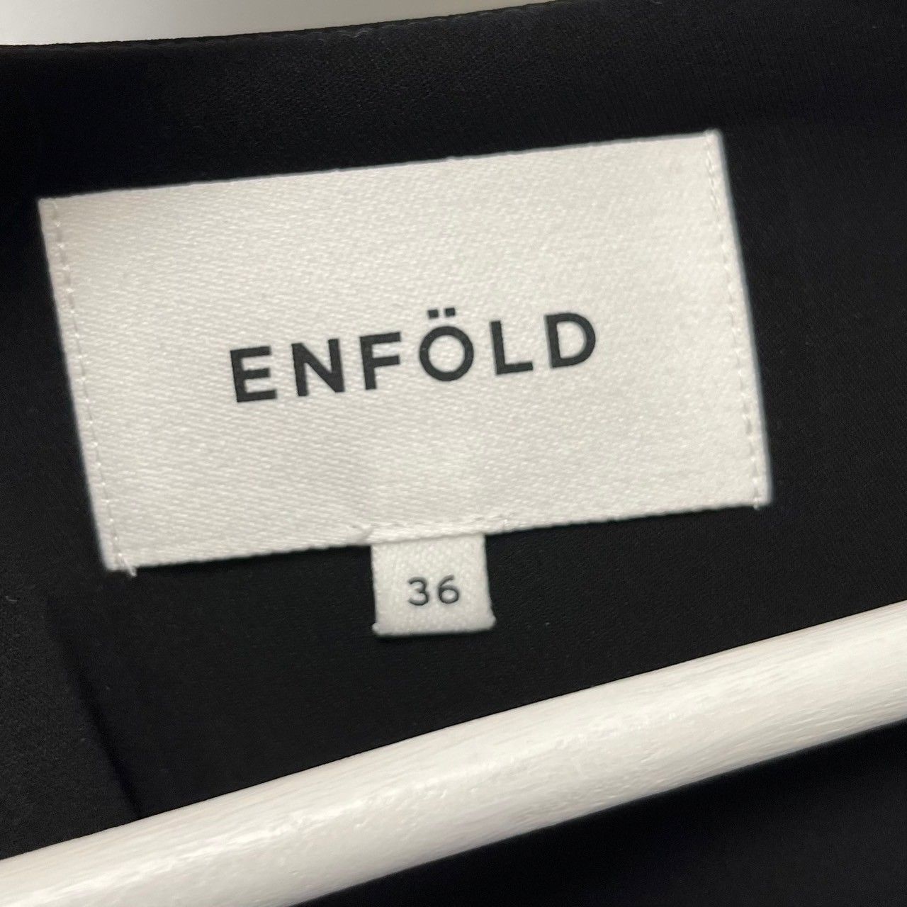 ENFOLD エンフォルド LOOSE JACKET ノーカラールーズジャケット
