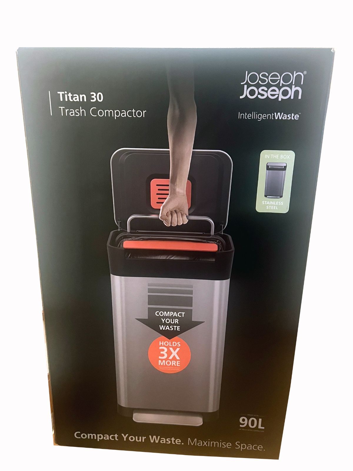 2 未開封 Joseph Joseph Titan 30 ゴミ圧縮機