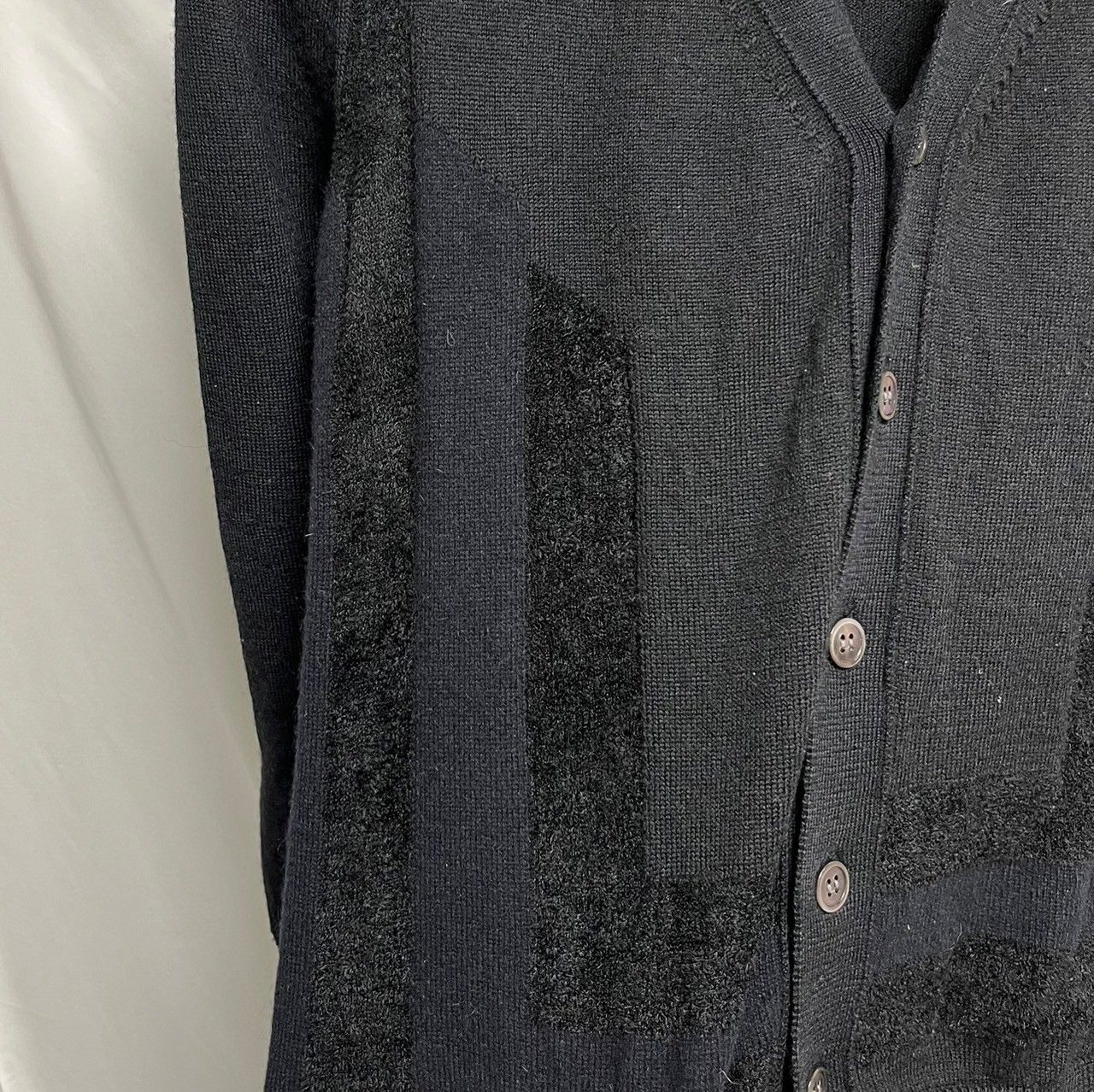COMME des GARCONS コムデギャルソン 04AW パイルラインデザインカーディガン GN-N013 AD2004 COMME des GARCONS コムデギャルソン 04AW パイルラインデザイン