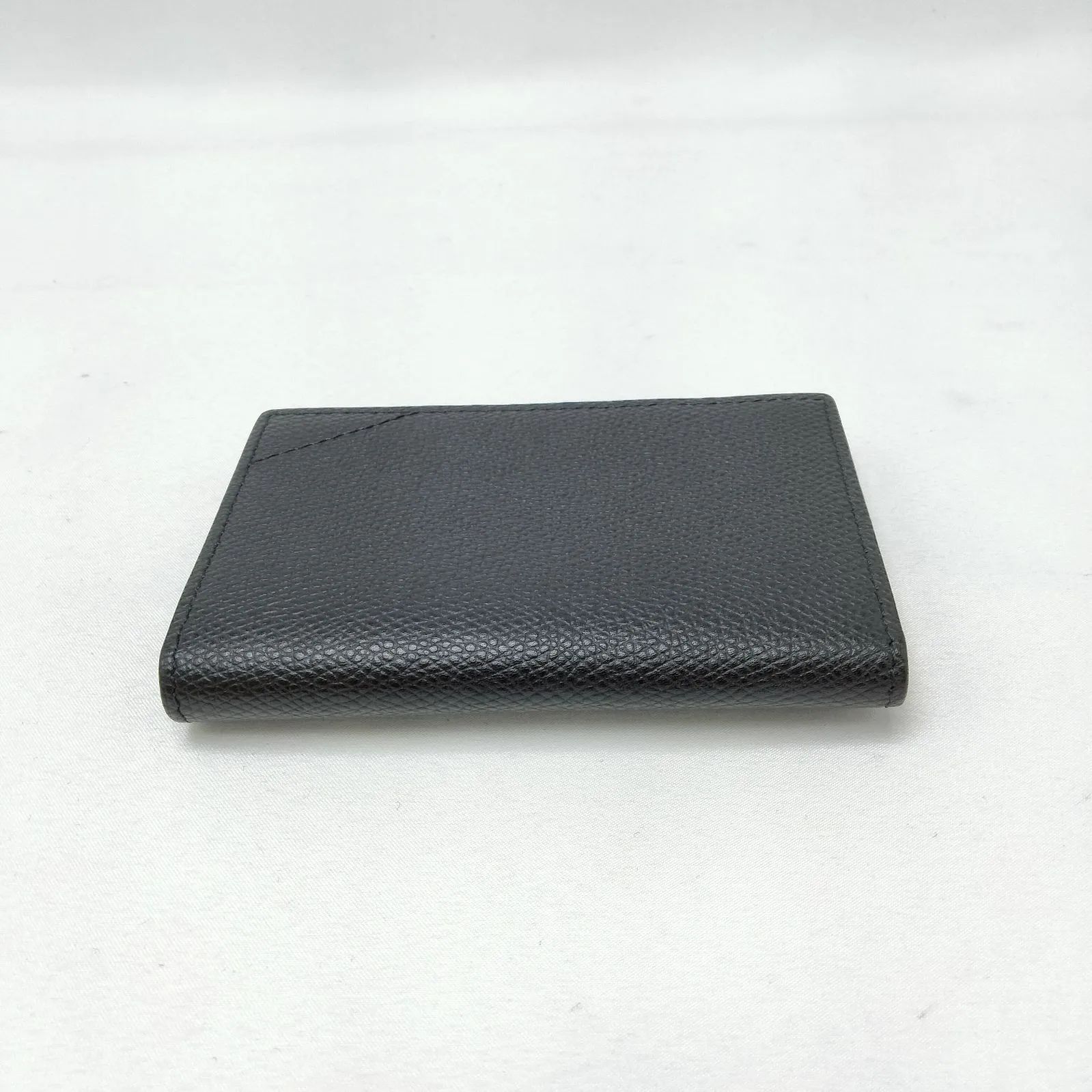 美品　カミーユフォルネ　カーフ&アリゲーターのコンビネーション名刺入　ブラック 美品 カミーユフォルネ カーフ&アリゲーターのコンビネーション