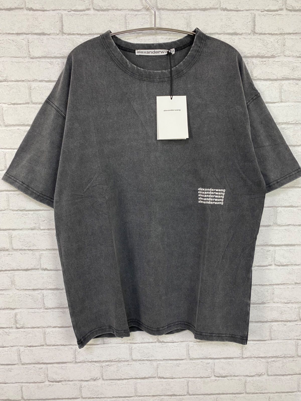 alexander wang ハイツイストジャージ アシッドウォッシュtシャツL 