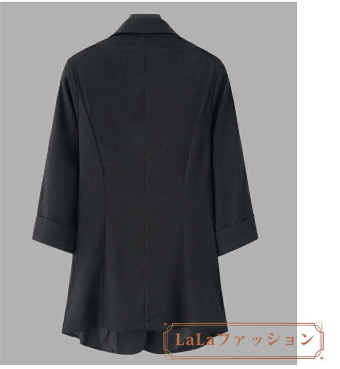 【新品タグ付き】【大きいサイズ】クミキョク　テーラードジャケット　七分袖　薄手 KUMIKYOKU大きいサイズ デニム テーラードジャケット 7 Gジャン