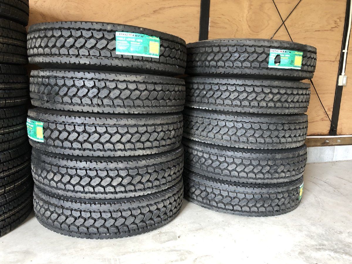 札幌発 引取可 LONG MARCH LM516 11R22.5 148|145L 16PR 22.5インチ 大型トラック 夏タイヤ 10本 2025 ダンプ バラ売り可 STQ001