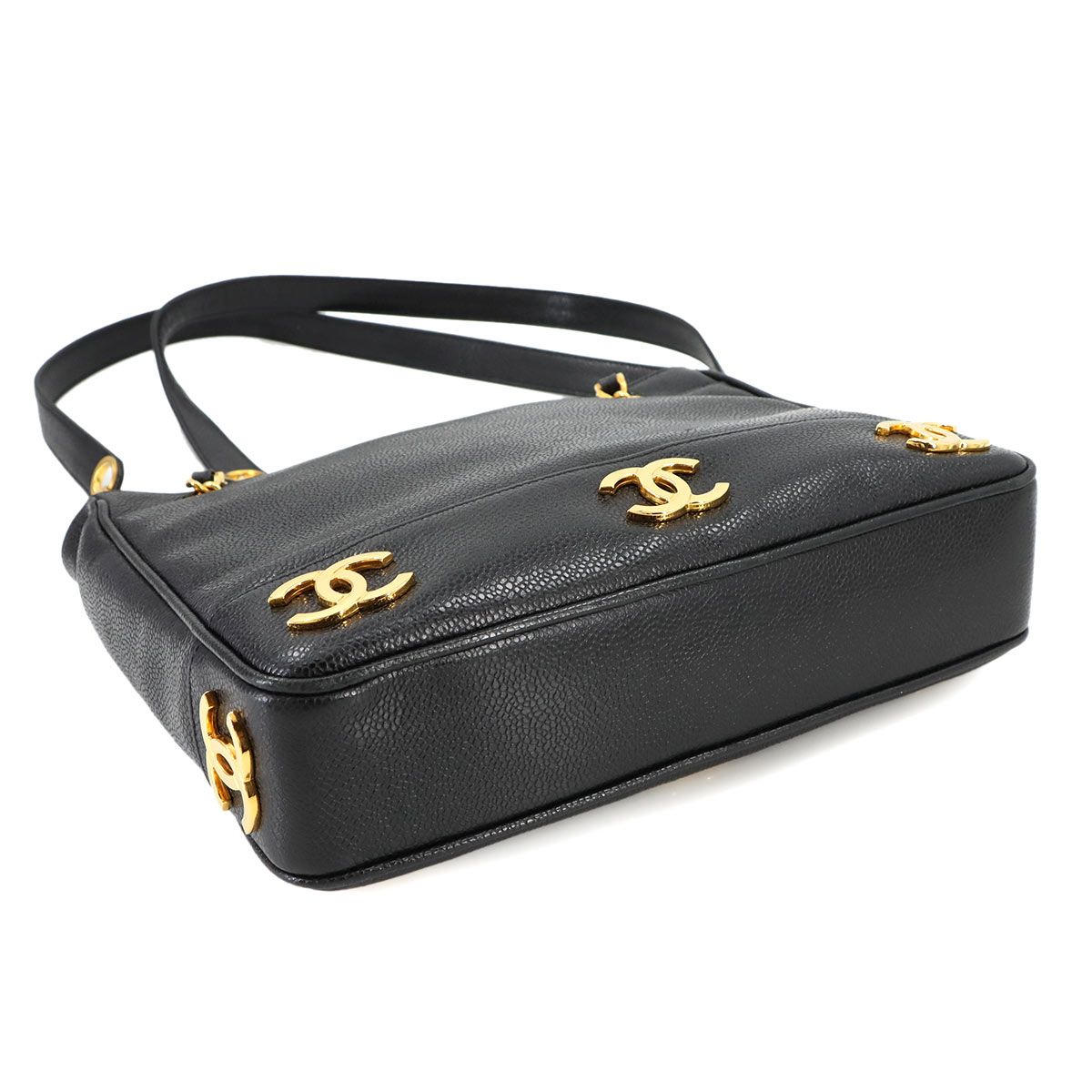 美品 シャネル CHANEL トリプルココ チェーン ショルダー バッグ  