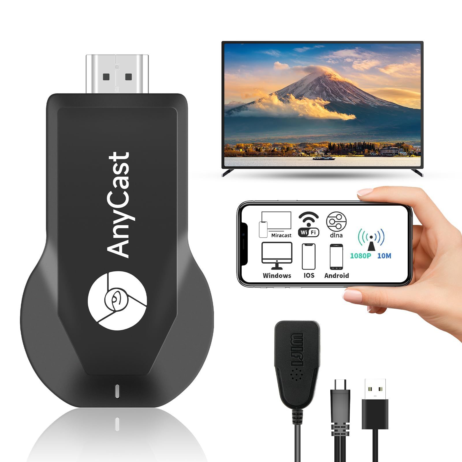 在庫セール】【2024最新型正規品】VENIFORT HDMI ミラーキャスト 4K HD1080P ミラーリング ワイヤレスandroid&phone  スマホをテレビに映す Wifi 無線HDMI 携帯の画面を映す 接続簡単 YouTube鑑賞 有線の煩わ - メルカリ