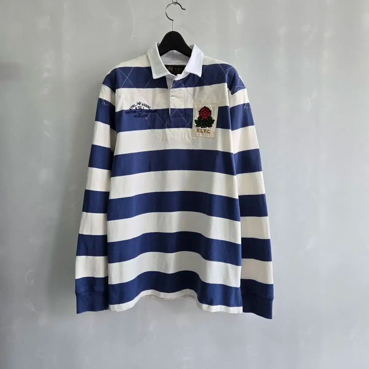 ラルフローレンストライプ ラグビー ロング スリーブ Tシャツ