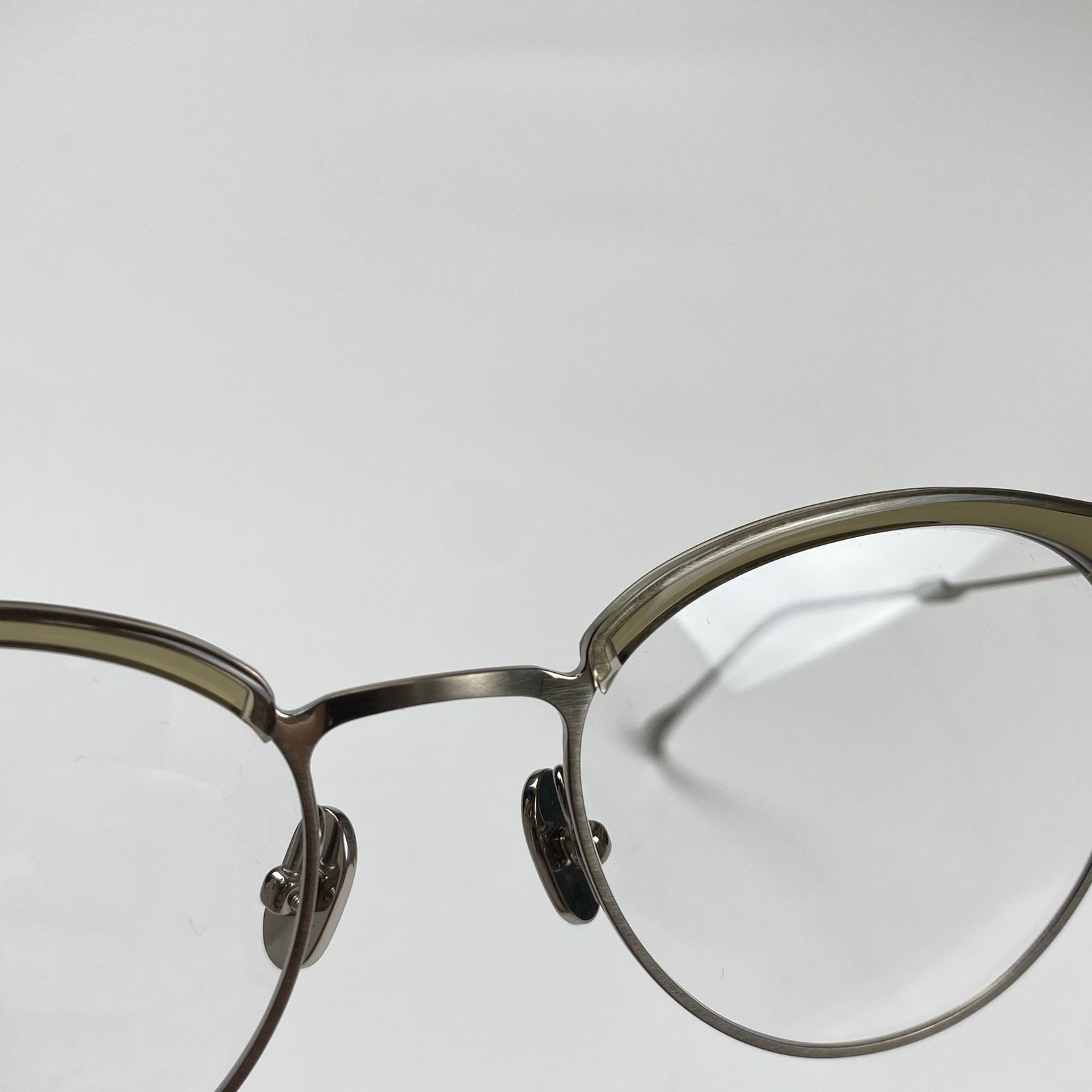 美品】 ISSEY MIYAKE × 金子眼鏡 / BROW BOSTON Ⅷ ボストン型 クリア