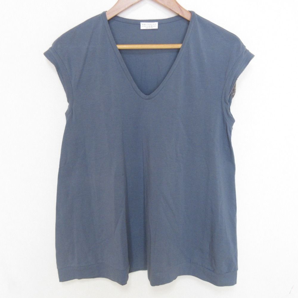 美品　萌　MOYURU ノースリーブ チュニック グレー　センソユニコ　M-L 美品 萌 MOYURU ノースリーブ チュニック グレー センソユニコ