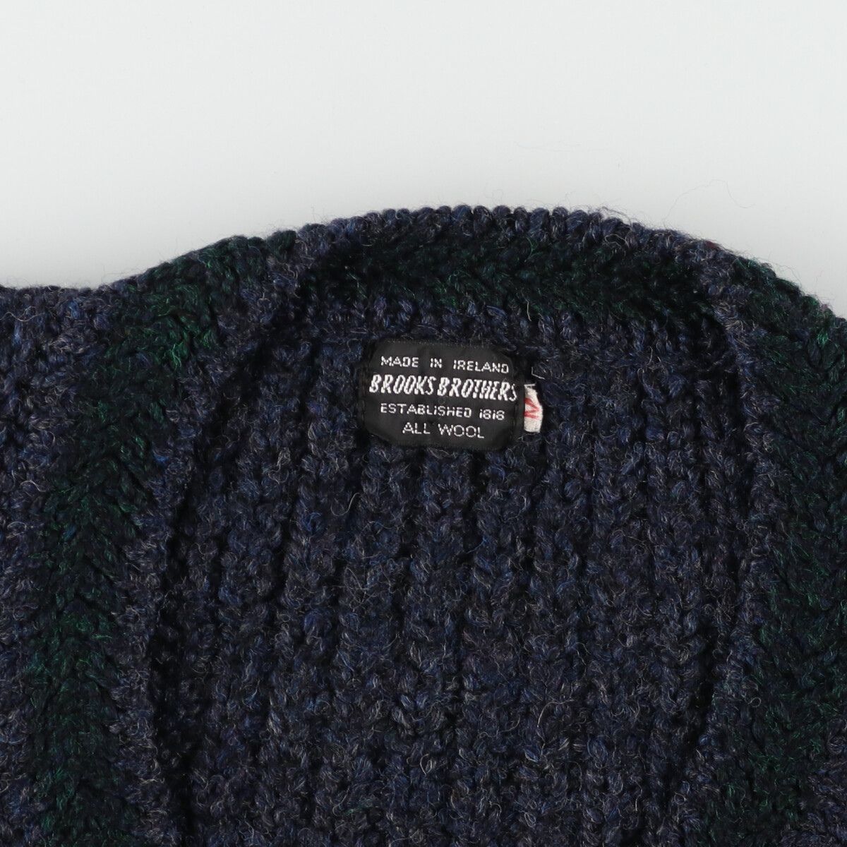 古着 70年代 ブルックスブラザーズ Brooks Brothers Vネック ウール 