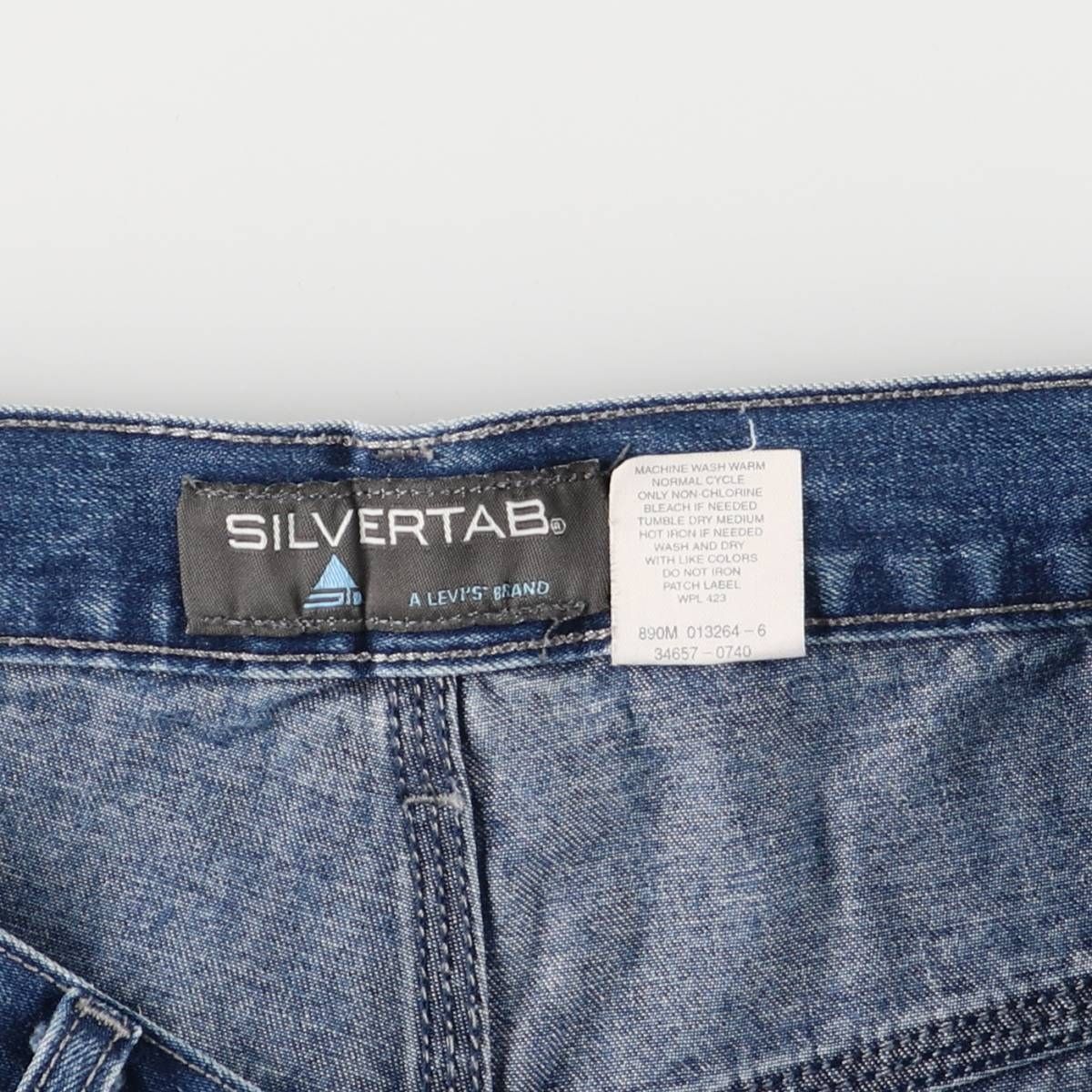 シルバータブ デニムペインターショーツ