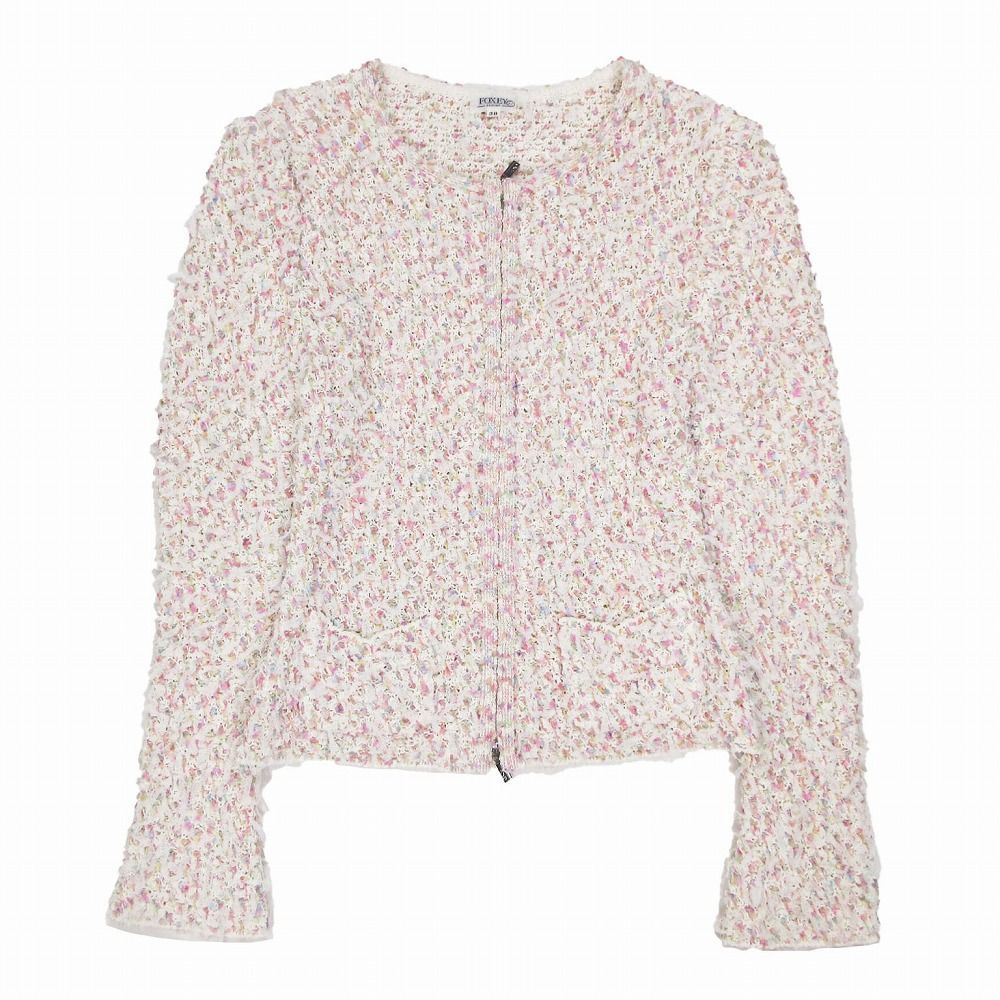 FOXEY フォクシー フェザーミックスツイード ジャケット ジップ