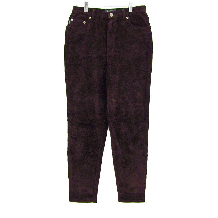 ローレンラルフローレン パンツ ボトムス ストレッチ コーデュロイ レディース 4Pサイズ ブラウン LAUREN RALPH LAUREN