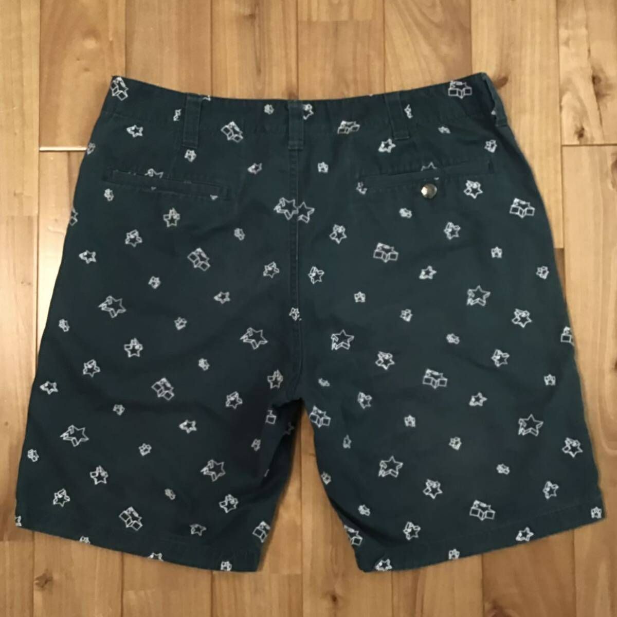 ☆蓄光☆ BAPESTA ハーフパンツ Mサイズ a bathing ape BAPE sta  